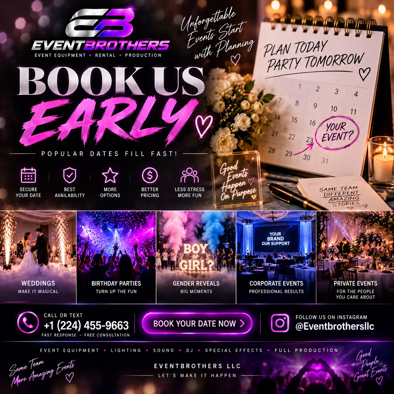 Book EventBrothers early advertisement